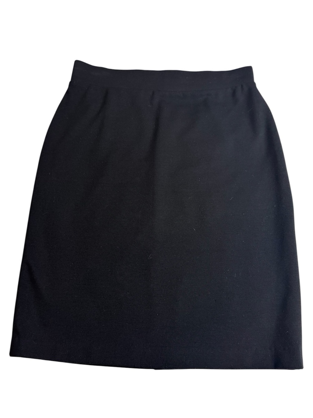 Nicole Miller NY Black Ponte Classic Pencil Skirt Small